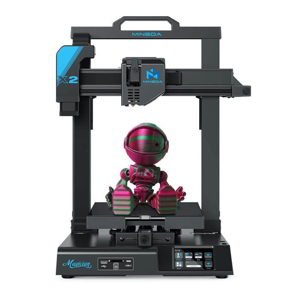 Mingda Magician X2 3D Printer One Touch Smart Auto Leveling FDM 3D Printing Machine Printing Size 230x230x260mm with TMC Silent Motherboard (Blue)